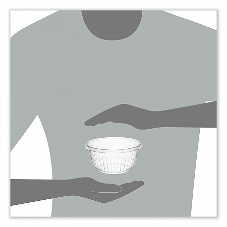 PresentaBowls Clear Bowls, 16 oz, Plastic, 63/Bag, 504/Carton (PET16B)