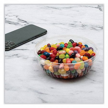 PresentaBowls Clear Bowls, 16 oz, Plastic, 63/Bag, 504/Carton (PET16B)