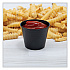 Portion Containers, 5.5 oz, Plastic, Black, 250/Bag, 10 Bags/Carton (P550BLK)