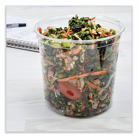 Microgourmet Plastic Deli Container, 24 oz, 4.7