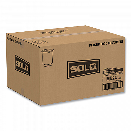 Microgourmet Plastic Deli Container, 24 oz, 4.7