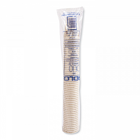 Symphony Duo-Shield Paper Hot Cup, 8 oz, White/Beige/Red, 50/Bag, 20 Bags/Carton (IC8SYM)