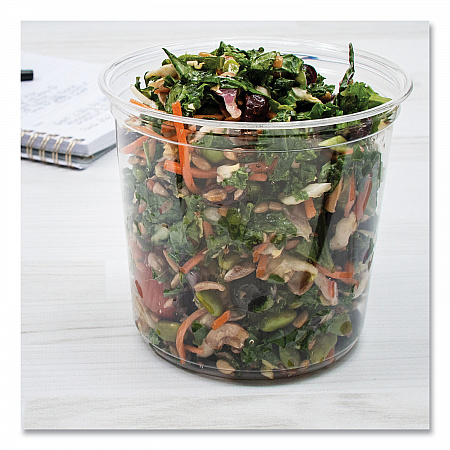 Bare Eco-Forward RPET Deli Containers, ProPlanet Seal, 24 oz, 4.61