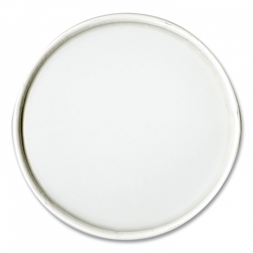 Flexstyle Double Sided Poly (DSP) Paper Lid, For 32 oz Food Containers, 4.6" Diameter x 0.7" h, White, Plastic, 500/Carton (CA32A)