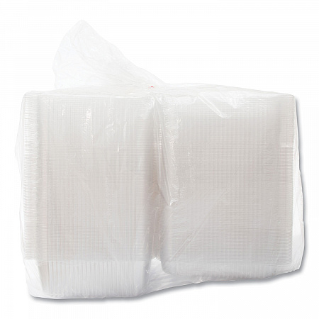 StayLock Clear Hinged Lid Containers, 10.5 x 8.6 x 3.8, Plastic, 200/Carton (C80UT1)