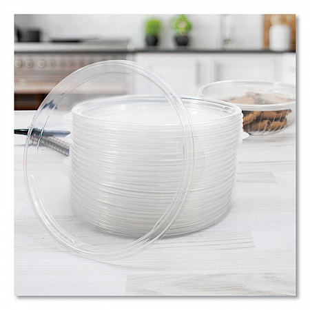 PresentaBowls Clear Flat Lids, 7.2