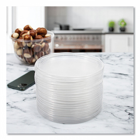 PresentaBowls Clear Flat Lids, 7.2