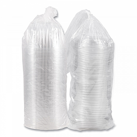 PresentaBowls Bowl/Lid Combo-Paks, 64 oz, Clear, Plastic, 126/Carton (C64BCD)