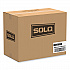 Creative Carryouts Hinged Plastic Hot Deli Boxes, 4 Compartments, 8.05 x 11.5 x 2.95, Black/Clear, 100/Carton (919020PM94)