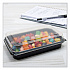 Creative Carryouts BoxLine Black Base/Clear Lid Hinged Containers, 3.9 x 6 x 1.8, Plastic, 500/Carton (850618PS94)