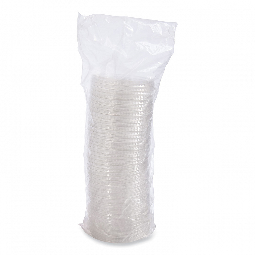 PETE Flat Straw-Slot Cold Cup Lids, Fits 28 oz to 32 oz Cold Cups, Plastic, Clear, 600/Carton (635NS)