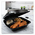 Insulated Foam Hinged Lid Containers, 3 Compartments, 9.01