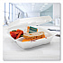 Insulated Foam Hinged Lid Containers, 3 Compartments, 9.01 x 9.4 x 3.1, White, 200/Carton (90HTPF3VR)