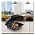 Insulated Foam Hinged Lid Containers, 7.96 x 8.36 x 3.2, Black, 200/Carton (85HTB1R)