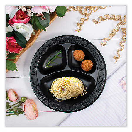Quiet Class Laminated Foam Dinnerware, Plate, 10.25