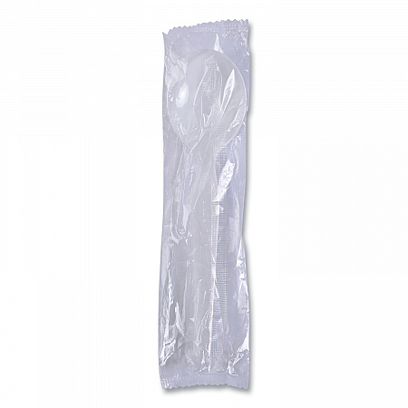 Heavyweight Polystyrene Cutlery, Soup Spoon, Plastic, White, 1,000/Carton (SOUPHWPSWH)