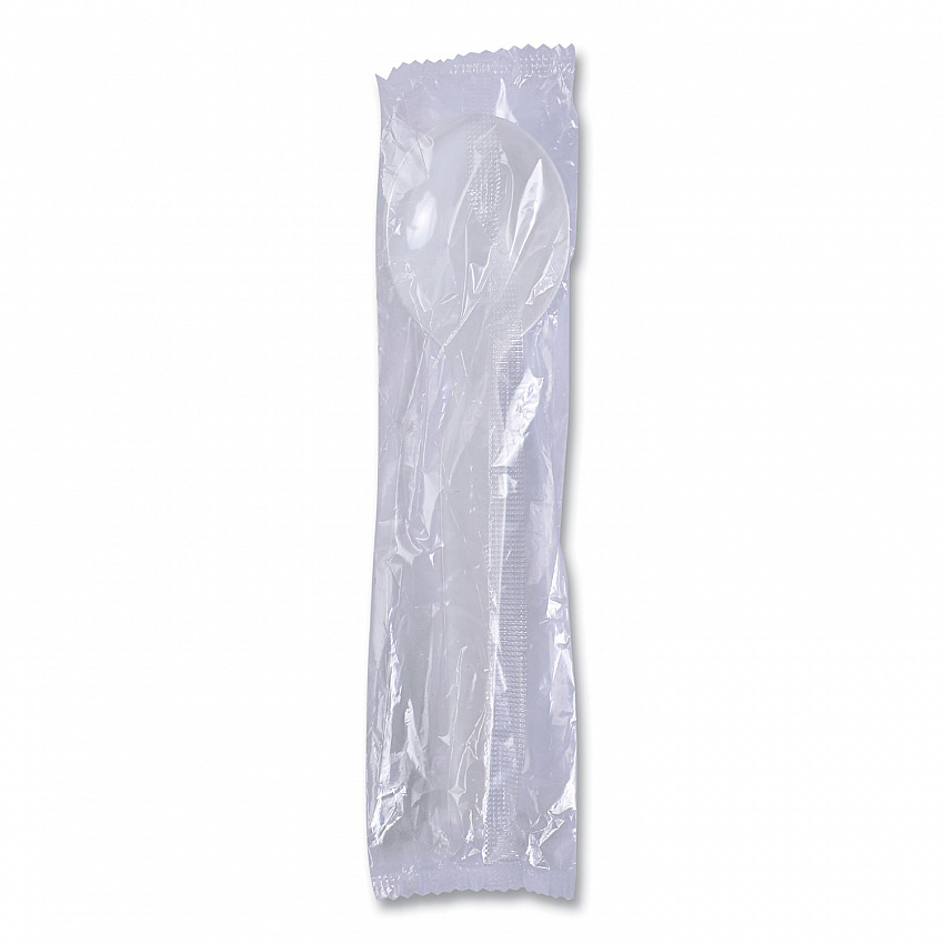 Heavyweight Polystyrene Cutlery, Soup Spoon, Plastic, White, 1,000/Carton (SOUPHWPSWH)