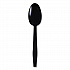 Heavyweight Wrapped Polypropylene Cutlery, Spoon, Plastic, Black, 1,000/Carton (TSHWPPBIW)