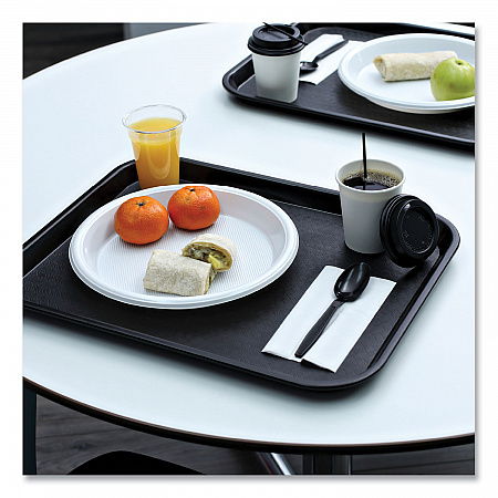 Heavyweight Wrapped Polypropylene Cutlery, Spoon, Plastic, Black, 1,000/Carton (TSHWPPBIW)