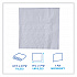 Dinner Napkin, 1-Ply, 17 x 17, White, 250/Pack, 12 Packs/Carton (8307W)