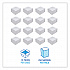 Dinner Napkin, 1-Ply, 17 x 17, White, 250/Pack, 12 Packs/Carton (8307W)