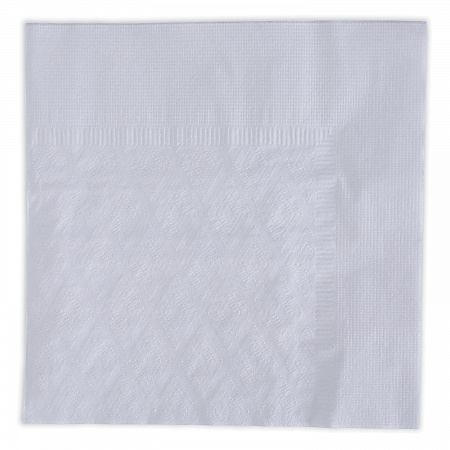 Dinner Napkin, 1-Ply, 17 x 17, White, 250/Pack, 12 Packs/Carton (8307W)