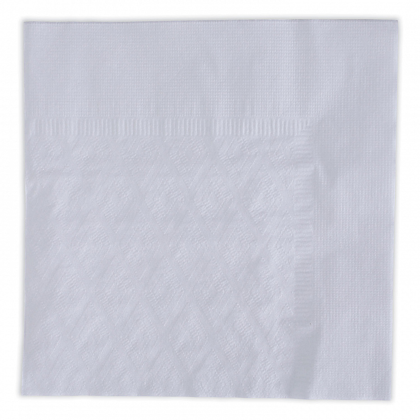 Dinner Napkin, 1-Ply, 17 x 17, White, 250/Pack, 12 Packs/Carton (8307W)