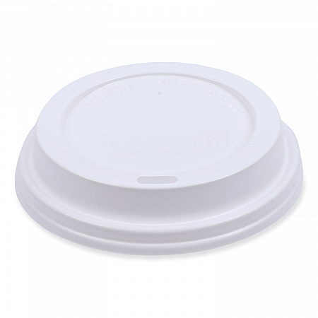 Deerfield Hot Cup Lids, Fits 10 oz to 20 oz Boardwalk Deerfield Hot Cups, Plastic, White, 50/Pack, 20 Packs/Carton (DEERHLIDW)