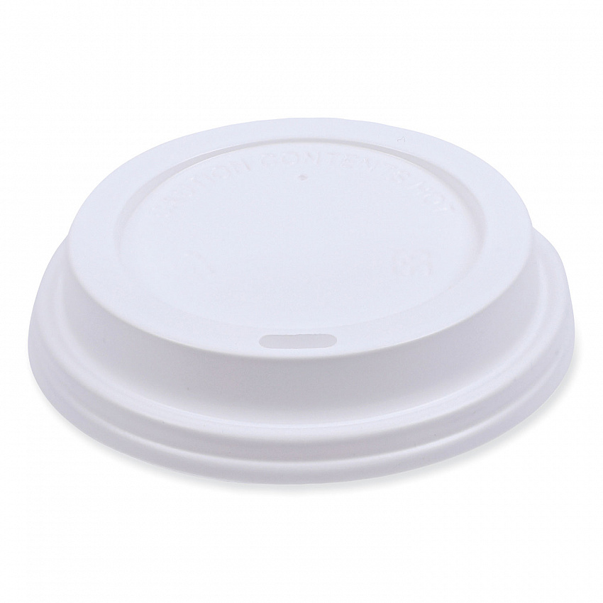 Deerfield Hot Cup Lids, Fits 10 oz to 20 oz Boardwalk Deerfield Hot Cups, Plastic, White, 50/Pack, 20 Packs/Carton (DEERHLIDW)