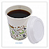Deerfield Hot Cup Lids, Fits 10 oz to 20 oz Boardwalk Deerfield Hot Cups, Plastic, White, 50/Pack, 20 Packs/Carton (DEERHLIDW)