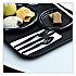 Heavyweight Wrapped Polystyrene Cutlery, Knife, Plastic, Black, 1,000/Carton (KNIHWPSBIW)