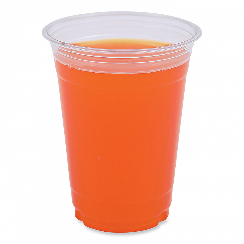 Clear Plastic PET Cups, 16 oz, 50 Cups/Sleeve, 20 Sleeves/Carton (PET16)