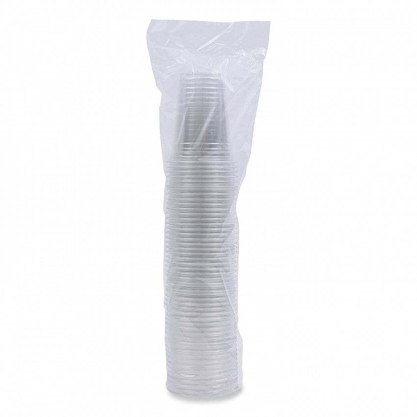 Clear Plastic PET Cups, 16 oz, 50 Cups/Sleeve, 20 Sleeves/Carton (PET16)