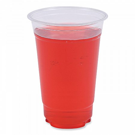 Clear Plastic PET Cups, 20 oz, 50/Sleeve, 20 Sleeves/Carton (PET20)