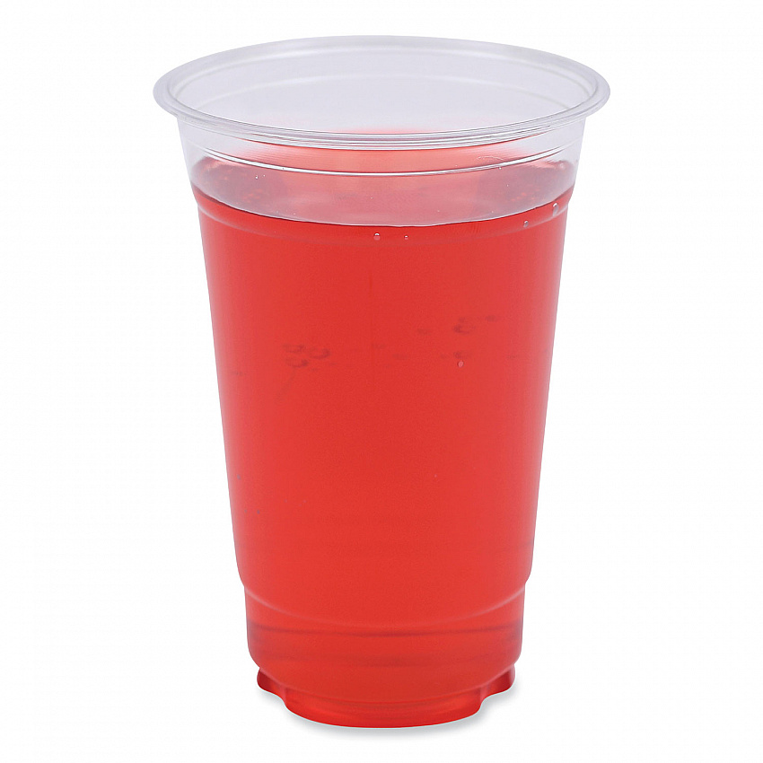 Clear Plastic PET Cups, 20 oz, 50/Sleeve, 20 Sleeves/Carton (PET20)