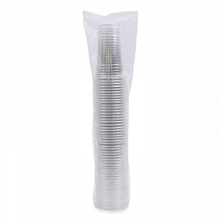 Clear Plastic PET Cups, 24 oz, 50 Cups/Sleeve, 12 Sleeves/Carton (PET24)