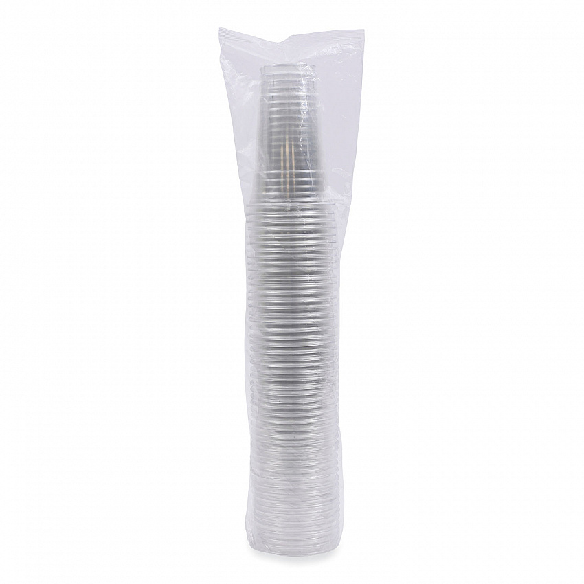 Clear Plastic PET Cups, 24 oz, 50 Cups/Sleeve, 12 Sleeves/Carton (PET24)