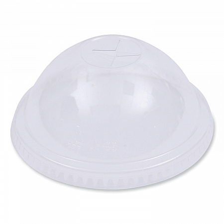 PET Cold Cup Dome Lids, Fits 14 oz to 24 oz Cold Cups, Plastic, Clear, 100/Sleeve, 10 Sleeves/Carton (PETDOME)