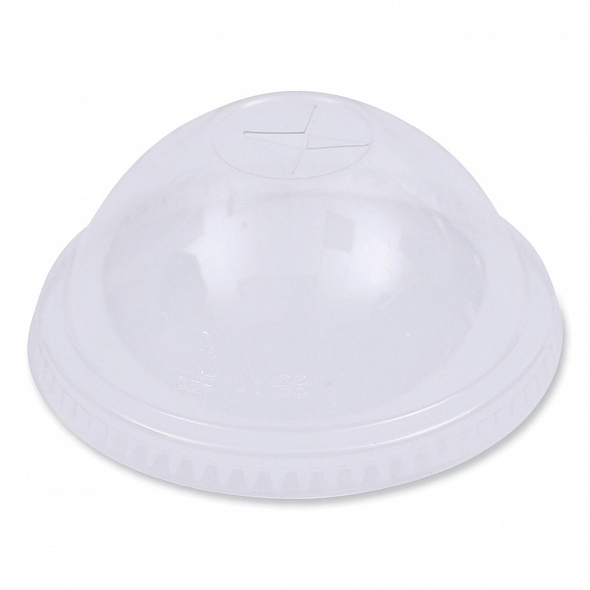 PET Cold Cup Dome Lids, Fits 14 oz to 24 oz Cold Cups, Plastic, Clear, 100/Sleeve, 10 Sleeves/Carton (PETDOME)