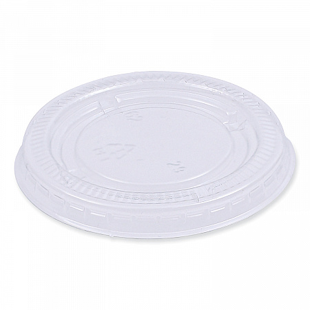 Souffle/Portion Cup Lids, Fits 1.5 oz and 2 oz Portion Cups, Plastic, Clear, 2,500/Carton (PRTLID2)
