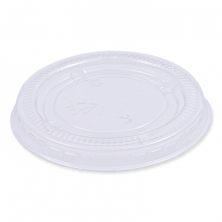 Souffle/Portion Cup Lids, Fits 1.5 oz and 2 oz Portion Cups, Plastic, Clear, 2,500/Carton (PRTLID2)