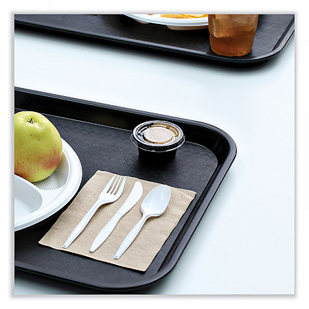 Souffle/Portion Cup Lids, Fits 1.5 oz and 2 oz Portion Cups, Plastic, Clear, 2,500/Carton (PRTLID2)