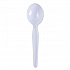 Heavyweight Polystyrene Cutlery, Soup Spoon, Plastic, White, 1,000/Carton (SOUPHWPSWH)