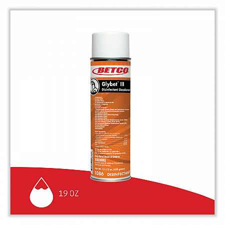 Glybet III Disinfectant, Citrus Bouquet Scent, 15.5 oz Aerosol Spray, 12/Carton (10862300)