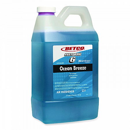 BestScent Ocean Breeze FastDraw Deodorizer, Ocean Breeze, 67.6 oz FastDraw Bottle, 4/Carton (2314700)