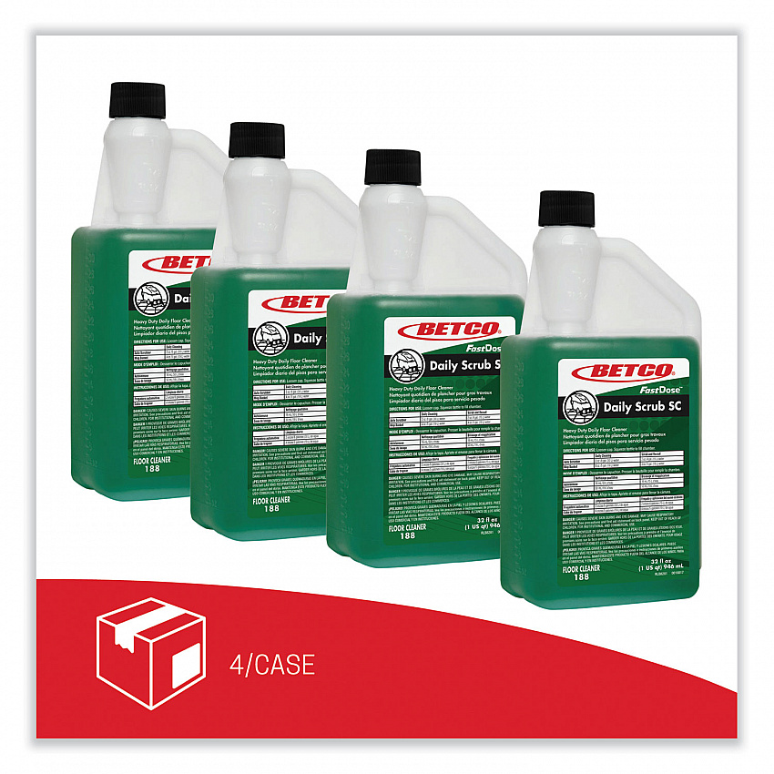 Daily Scrub SC Floor Cleaner, 32 oz Bottle, 6/Carton (1884800)