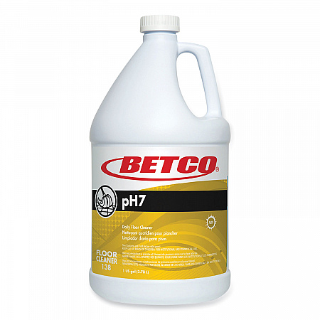 pH7 Floor Cleaner, Lemon Scent, 1 gal Bottle, 4/Carton (1380400)