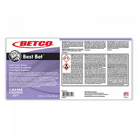 Best Bet Liquid Creme Cleanser, Mint, 32 oz Bottle, 12/Carton (771200)