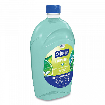 Antibacterial Liquid Hand Soap Refill, Fresh Scent, Green, 50 oz (45991EA)