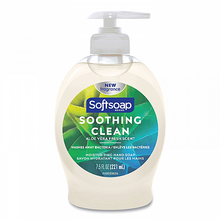 Moisturizing Hand Soap, Aloe Scent, 7.5 oz, 6/Carton (45634)